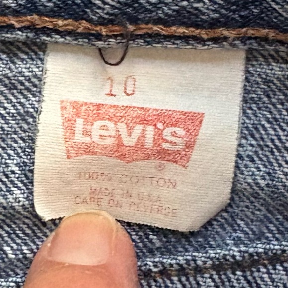 Vintage Sz 10 RARE ORANGE TAB acid wash 80s LEVIS!!! - Picture 7 of 7